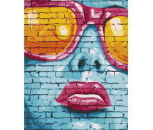 Картина за номерами Art Craft Street art girl 40х50 см 10248-AC