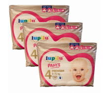 Підгузники-трусики Lupilu Premium Jumbo Bag 4 Maxi 8-15 кг 117 шт