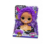 Лялька для зачісок GIRL Fashion Metr+ LK1071 Фіолетове волосся