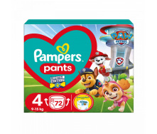 Підгузники-трусики Pampers Pants 4 (9-15 кг) 72 шт Щенячий патруль