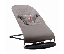 Шезлонг-гойдалка BABY Balance Soft SBT Group Темно-сірий (BBS-02-00)