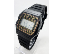Годинник чоловічий наручний електронний CASIO (Касіо) F-91W Чорний Репліка ( IBW821BY )