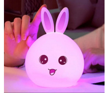 Силіконовий дитячий нічник Кролик Dream Light - Bunny LED RGB 7 режимів Білий EL-543-13