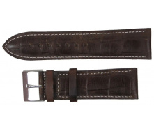 Ремінець для годинника зі шкіри Mykhail Ikhtyar 24 мм Коричневий (S508-24S brown)