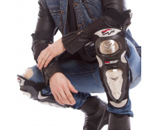 Комплект мотозащиты Pro-biker MS-1234 колено голень + предплечье локоть 4шт Черный