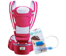 Хіпсіт Ерго-рюкзак Baby Carrier 6 в 1 Червоний + дитячий назальний аспіратор (vol-1433)