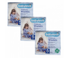 Дитячі одноразові підгузники Babylove Premium 5 junior (10-16) кг 108 шт