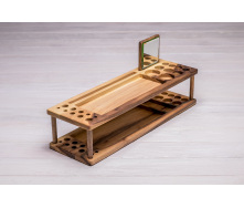 Дерев'яний холдер для зберігання косметики із дзеркалом ecoWalnut 440x140x110 мм