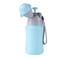 Портативний дитячий пісуар SUNROZ Travel Urinal Potty туалет для хлопчика Синьо-сірий (SUN5002)