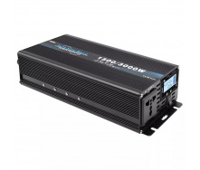 Інвертор напруги HOULI 3000W 12V в 220V Чистий синус з РК-дисплеєм Чорний (IN3W12VZK)