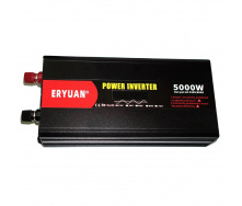 Перетворювач напруги інвертор Eryuan 5000W LCD DC/AC 12V-220V з чистою синусоїдою та вольтметром Black