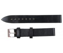 Ремінець для годинника зі шкіри Mykhail Ikhtyar 16 мм Чорний (S639-16S black)