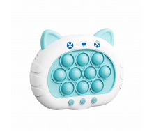 Електронний Попіт Pop It Pro Kitty Антистрес 4 Режиму Біло-блакитний (863)