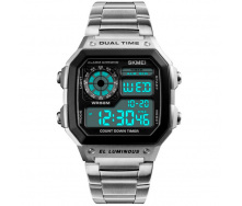 Наручний годинник чоловічий Skmei Ripple Silver 1335S Сріблястий (1540)