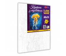 Картина за номерами Santi Танець медузи 40x50 см LED підсвітка (955067)