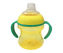 Поїльник з силіконовим носиком Mega Zayka MGZ-0304 (Yellow) 200 мл