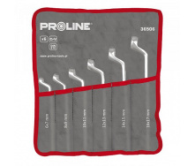 Набір гайкових накидних вигнутих ключів Proline 36512 CrV 12 шт 6х7-30х32 мм