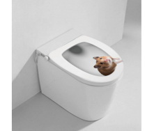 Наклейка 3D UKC в туалет Мишка 1 32х38 см