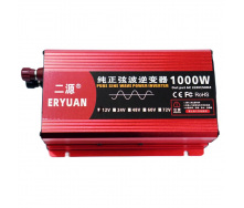 Перетворювач напруги інвертор Eryuan 1000W LCD DC/AC 12V-220V з чистою синусоїдою та вольтметром
