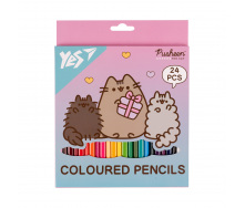 Олівці кольорові YES 24 кол Pusheen Stormy and Pip (290741)