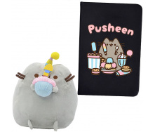 Комплект 2Life М'яка іграшка Pusheen cat 15х12 см та блокнот А5 14х10 см v-12468