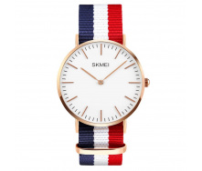 Годинник Skmei 1181 Blue/White/Red Nylon BOX (1181BOXBWRN)