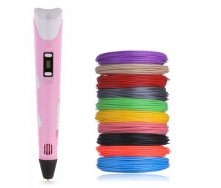 3D-ручка 3D Pen 2 та 60 м пластика Рожева (od-1363)