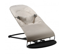 Дитячий шезлонг-гойдалка SBT group BABY Balance Soft бавовна 68х38х60 см Бежевий (BBS-04-00)