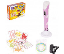 3D ручка Bambi DX008 зі стрижнями від мережі Рожевий