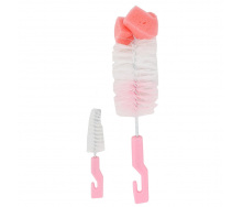 Набір йоржиків для миття пляшечок Mega Zayka MGZ-0211(Pink) 2 шт