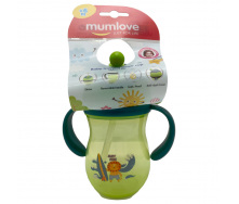 Поїльник з трубочкою Mega Zayka MGZ-0312 (Green) 260 мл