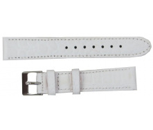 Ремінець для годинника Mykhail Ikhtyar зі шкіри 18 мм Білий (S001-18S white)