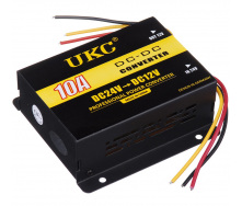 Перетворювач напруги інвертор UKC 24В у 12В 10A Black (3_00378)
