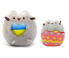 Набір м'яких іграшок S&T Pusheen cat 23х25 см та 12х15 см (vol-10453)