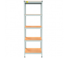 Металевий стелаж Emby Light Series 2100х600x300 мм 5 полиць ДСП до 100 кг