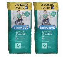 Підгузки-трусики Babylove Premium 6 xxl JUMBOPACK 18-30 кг 72 шт
