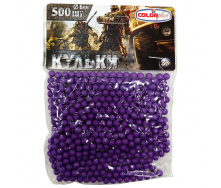 Пластикові кульки (кульки) для дитячої зброї Colorplast 1-153 6 мм 500 шт Фіолетовий