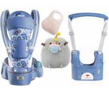 Хипсит эрго-рюкзак кенгуру переноска Baby Carrier 6 в 1 и игрушка Пушин кот Кекс (vol-1901)