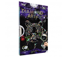 Комплект креативного творчества DIAMOND ART Danko Toys DAR-01 Тигр с розой