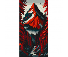 Картина за номерами Червоний ліс Art Craft 11021-AC 40х80 см