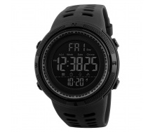 Годинник наручний чоловічий Skmei 1251 All Чорний 1251BK (12290-hbr)