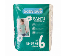 Підгузки-трусики Babylove Premium 6 XL (18-30 кг) 18 шт