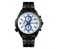 Годинник Skmei 9107 Black White Dail BOX (9107BOXBKW)