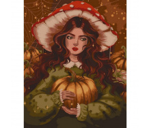 Картина за номерами Дівчина осінь POLLYPOPOP92 Art Craft 10065-AC 40x50 см