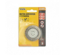 Щітка дискова MASTERTOOL GM D50 мм зі стрижнем 1/4 (19-9805)
