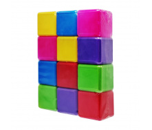Дитячі пластикові кубики MToys 05062 кольорові 12 шт