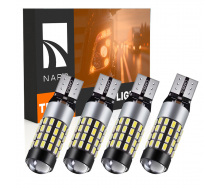 Комплект світлодіодних ламп для вантажівок Napo Truck T10-3014-57smd W5W T10 24V 4 шт Білий (2495429662)