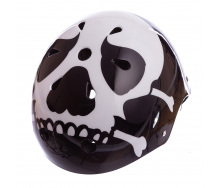 Шлем для экстремального спорта Zelart SKULL SK-5616-015 р-р L-56-58 черный-белый