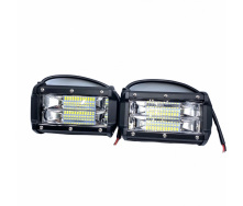 LED фара прямокутна OEM універсальна 72 W 24 діода 133 мм комплект 2 шт (KTLV02-03)