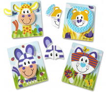 Перші дерев'яні пазли 4 в 1 Melissa&Doug 